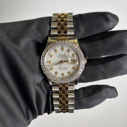 Rolex Datejust 36mm White Dial Watch Ref# 16233 - Happy Jewelers Fine Jewelry Lifetime Warranty