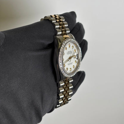 Rolex Datejust 36mm White Dial Watch Ref# 16233 - Happy Jewelers Fine Jewelry Lifetime Warranty