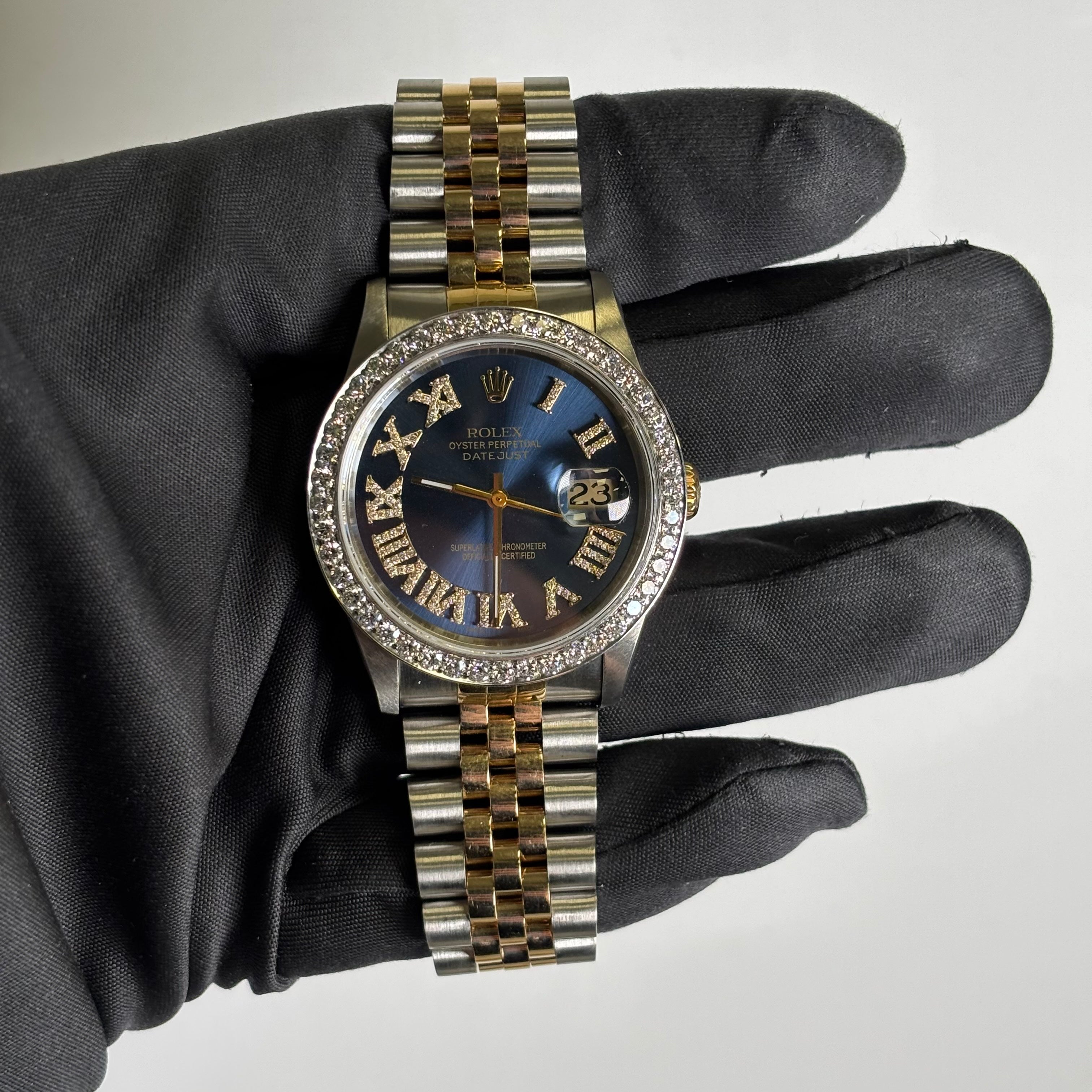 Rolex Datejust 36mm Blue Dial Watch Ref# 16233 - Happy Jewelers Fine Jewelry Lifetime Warranty