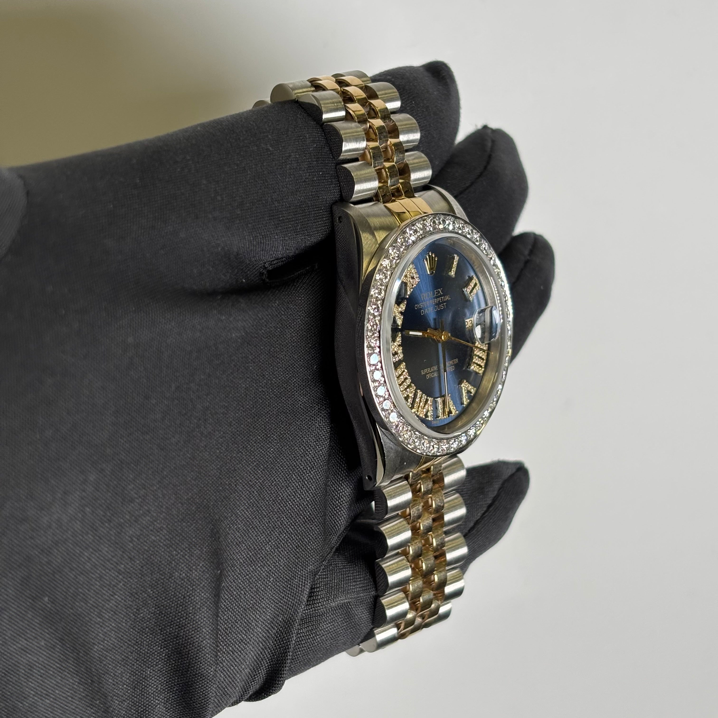 Rolex Datejust 36mm Blue Dial Watch Ref# 16233 - Happy Jewelers Fine Jewelry Lifetime Warranty