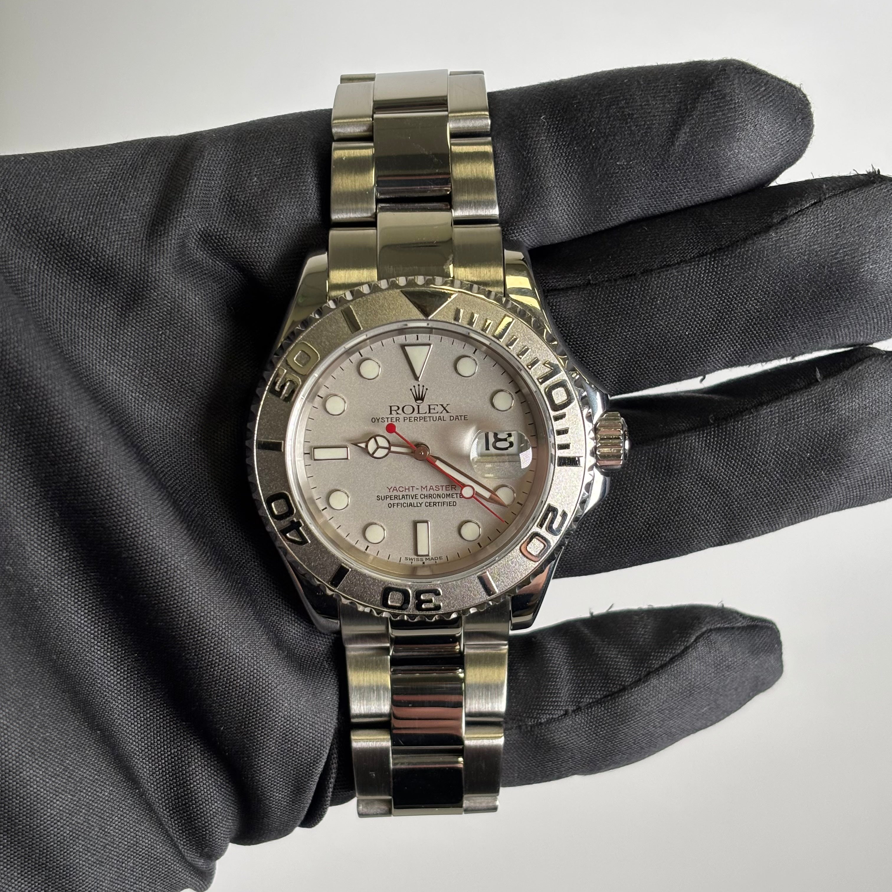 Rolex Yacht-Master 40mm Silver Dial Watch Ref# 16622 - Happy Jewelers Fine Jewelry Lifetime Warranty