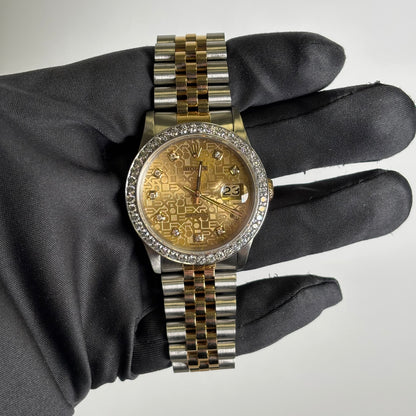 Rolex Datejust 36mm Champagne Dial Watch Ref# 16233 - Happy Jewelers Fine Jewelry Lifetime Warranty
