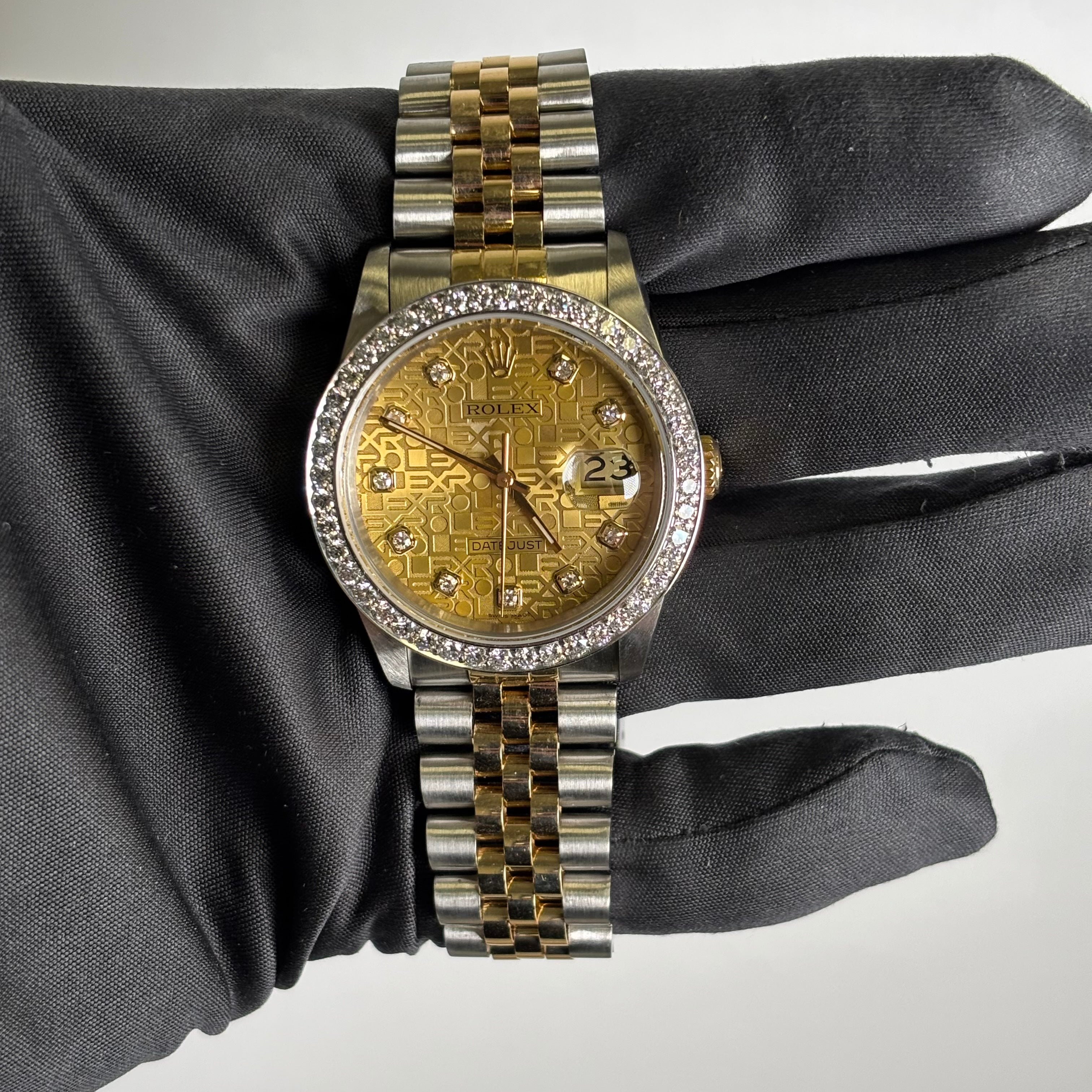 Rolex Datejust 36mm Champagne Dial Watch Ref# 16233 - Happy Jewelers Fine Jewelry Lifetime Warranty