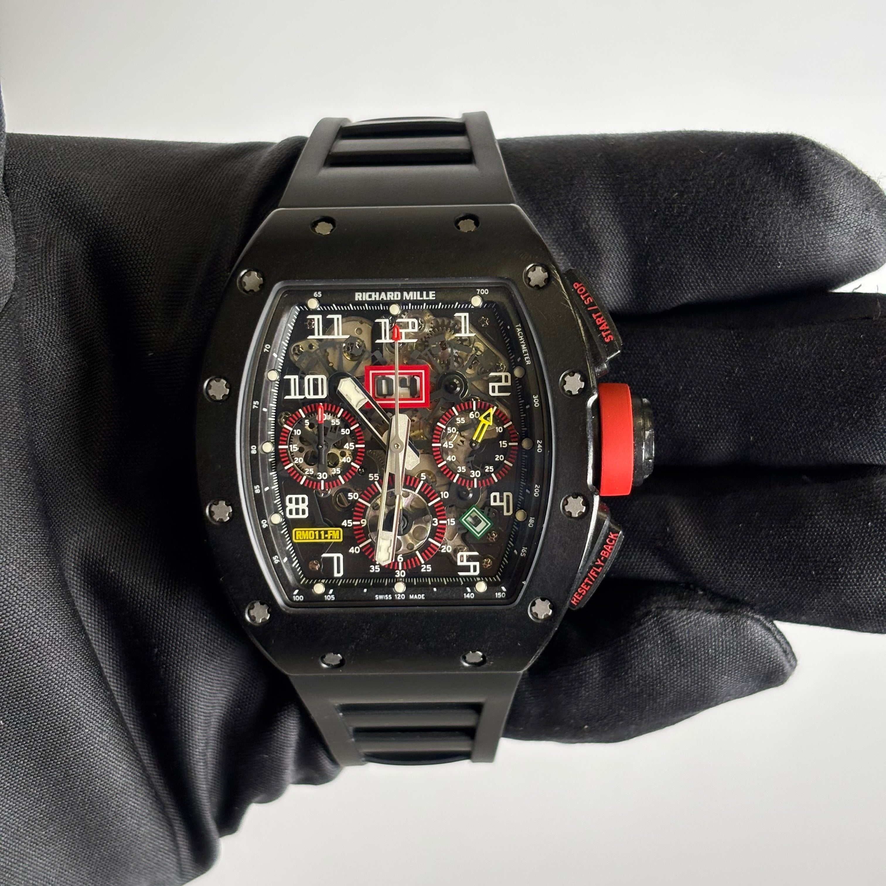 Richard Mille RM011 42mm Openwork Dial Watch Ref# RM011 - Happy Jewelers Fine Jewelry Lifetime Warranty