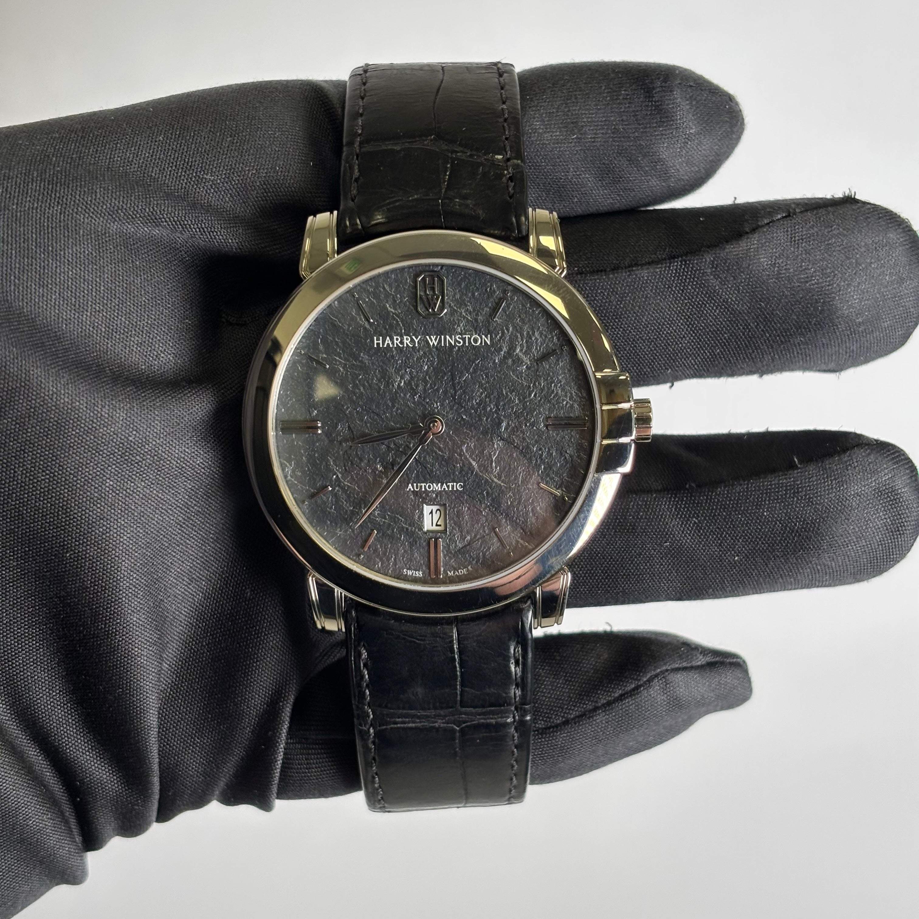 Harry Winston Midnight 43mm Grey Dial Watch Ref# MIDAHD42 - Happy Jewelers Fine Jewelry Lifetime Warranty