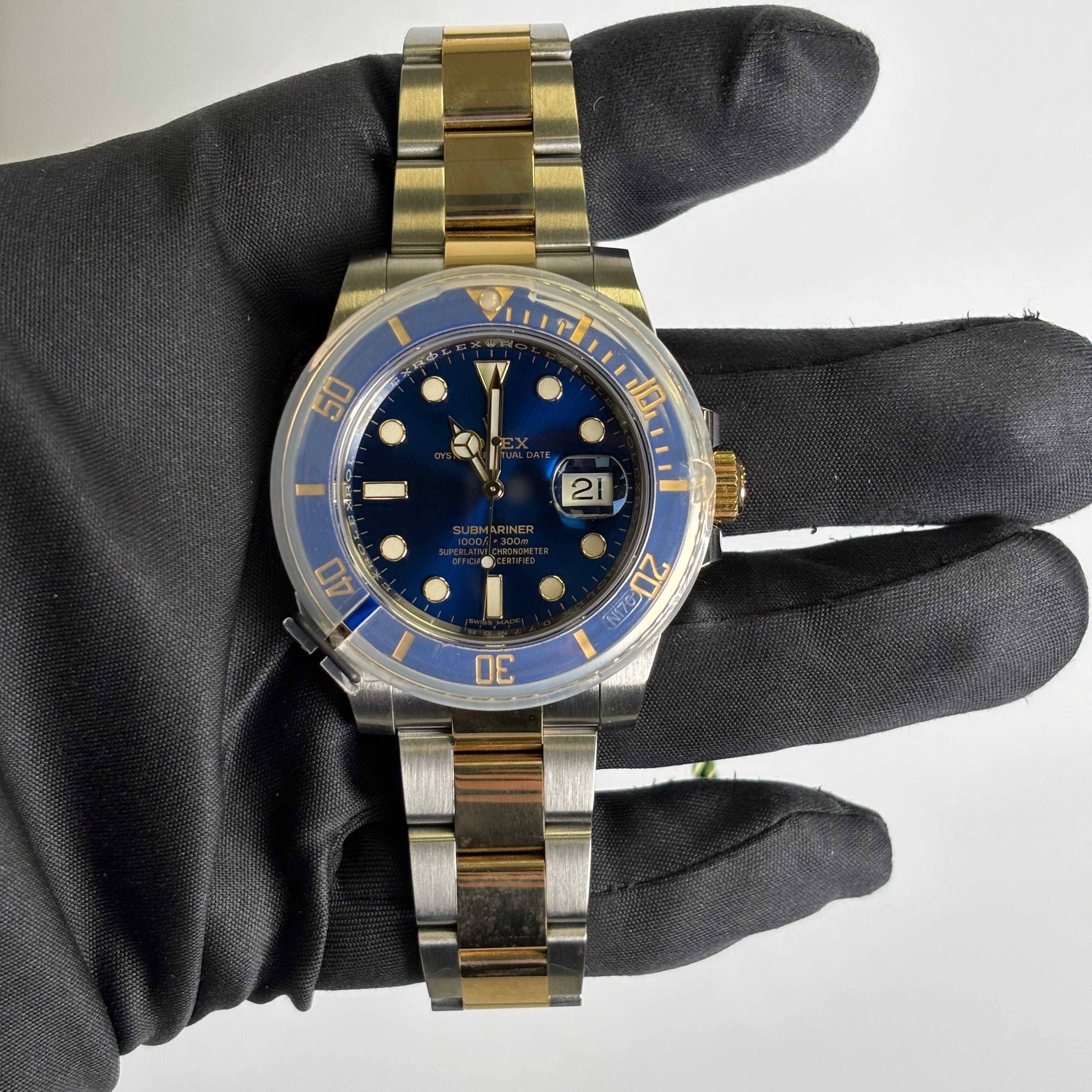 Rolex Submariner 40mm Blue Dial Watch Ref# 116613LB - Happy Jewelers Fine Jewelry Lifetime Warranty