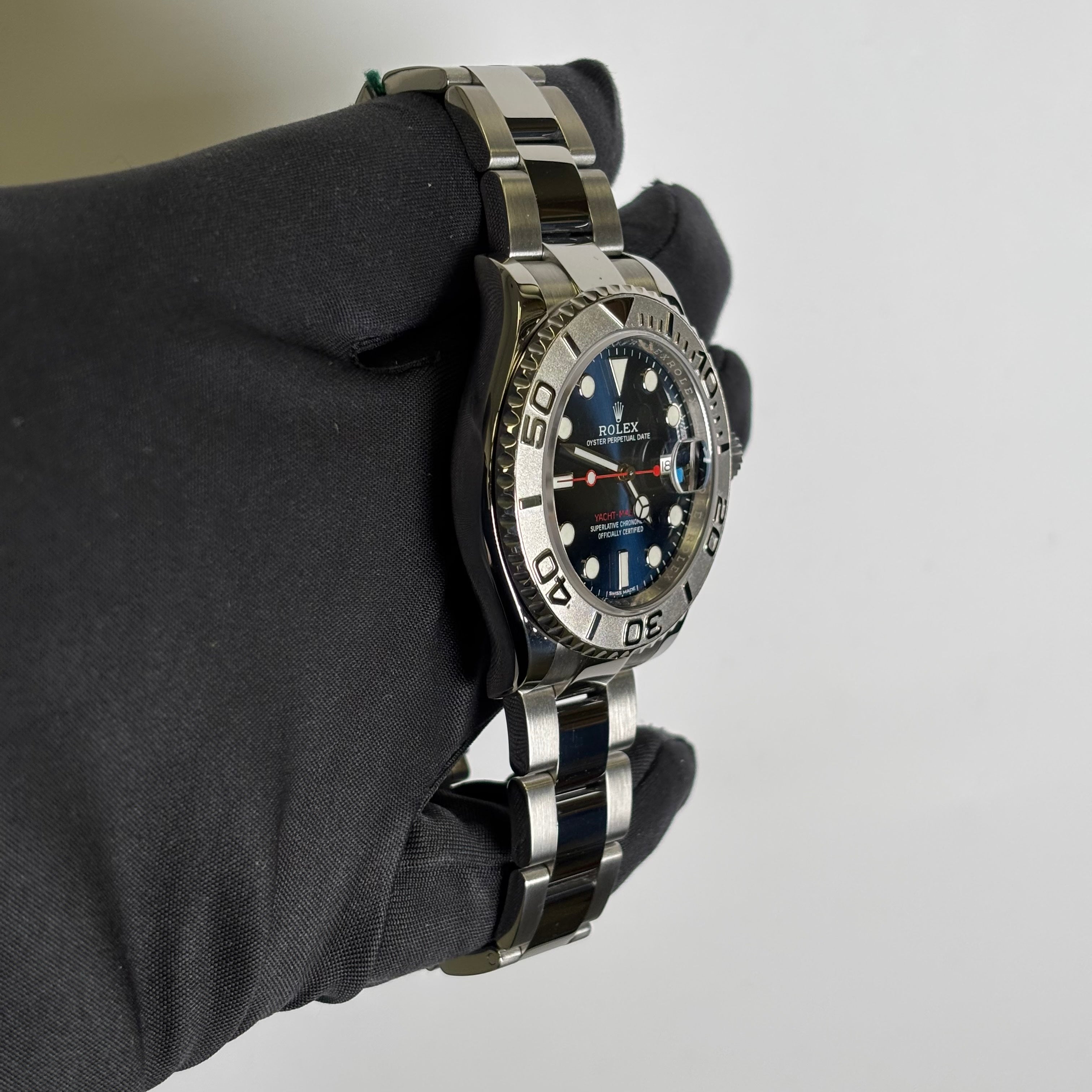 Rolex Yacht-Master 40mm Blue Dial Watch Ref# 116622 - Happy Jewelers Fine Jewelry Lifetime Warranty