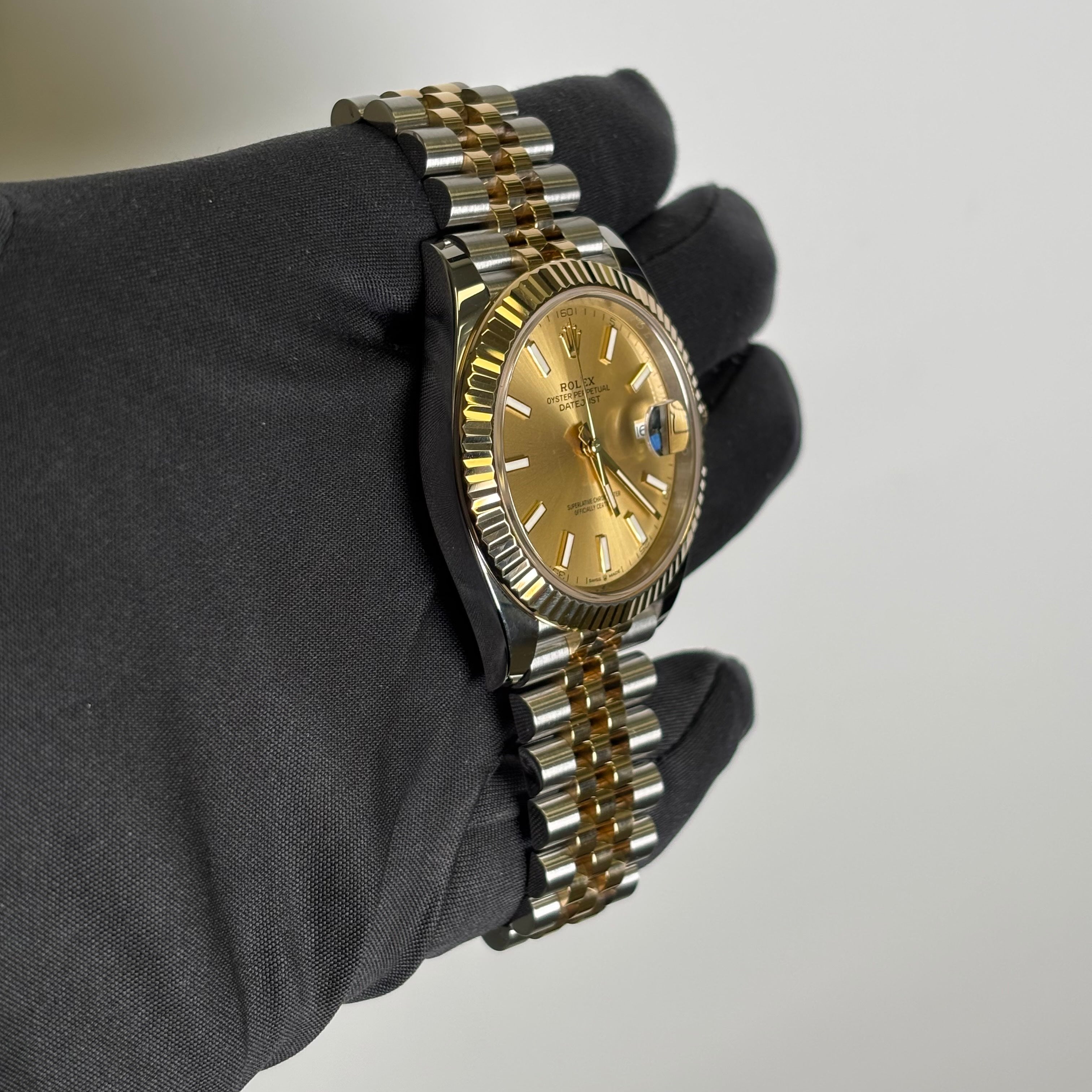 Rolex Datejust 41mm Champagne Dial Watch Ref# 126333 - Happy Jewelers Fine Jewelry Lifetime Warranty