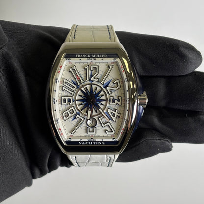 Franck Muller Vanguard 45mm Stainless Steel Watch Ref# V 45 SC DT J - Happy Jewelers Fine Jewelry Lifetime Warranty