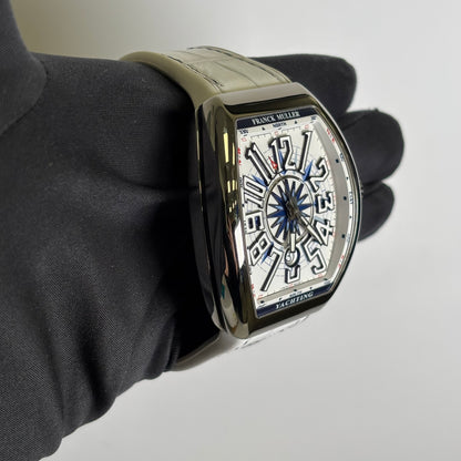 Franck Muller Vanguard 45mm Stainless Steel Watch Ref# V 45 SC DT J - Happy Jewelers Fine Jewelry Lifetime Warranty