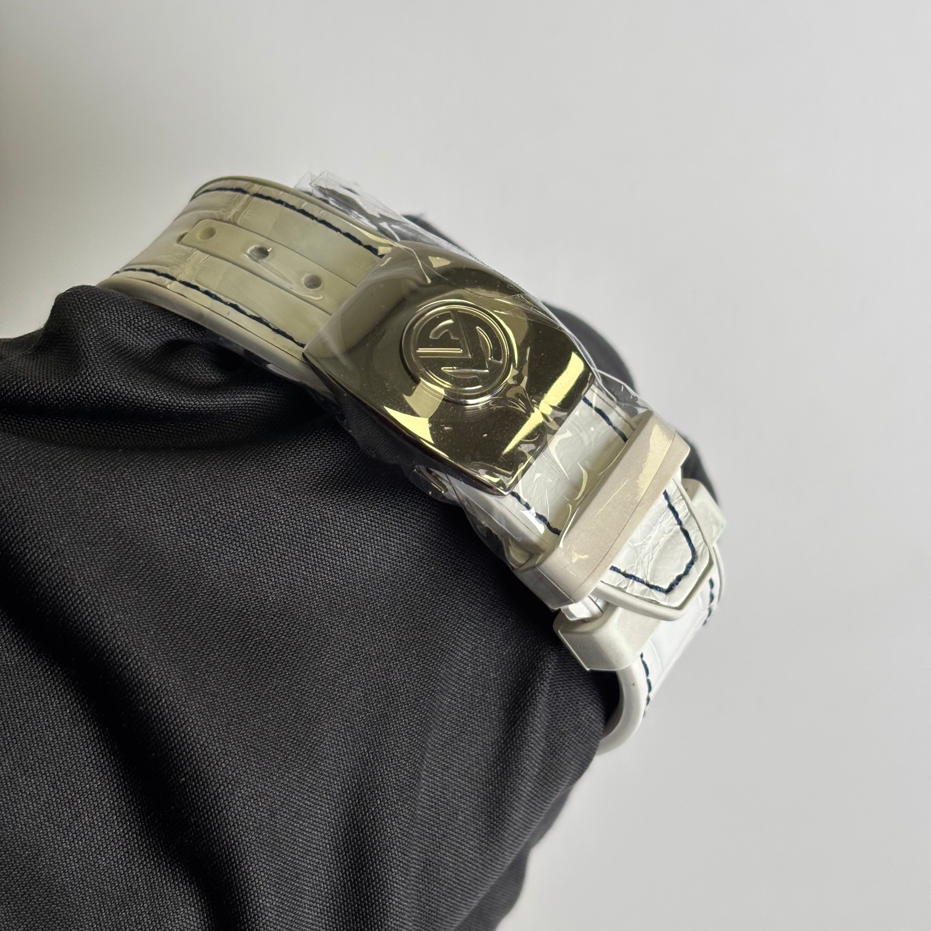 Franck Muller Vanguard 45mm Stainless Steel Watch Ref# V 45 SC DT J - Happy Jewelers Fine Jewelry Lifetime Warranty