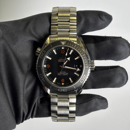 Omega Seamaster 45.5mm Black Dial Watch Ref# 232.30.46.21.01.003 - Happy Jewelers Fine Jewelry Lifetime Warranty