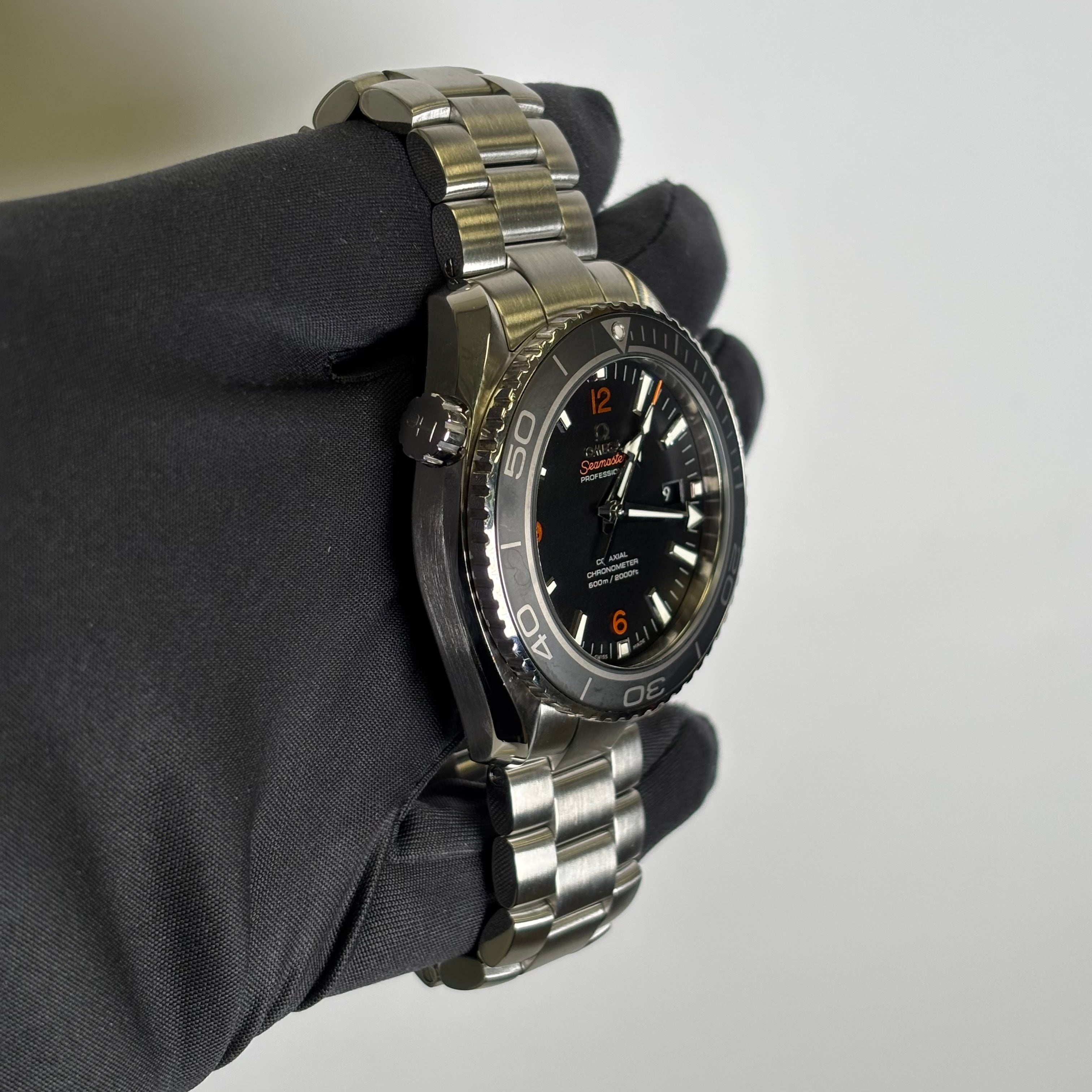 Omega Seamaster 45.5mm Black Dial Watch Ref# 232.30.46.21.01.003 - Happy Jewelers Fine Jewelry Lifetime Warranty