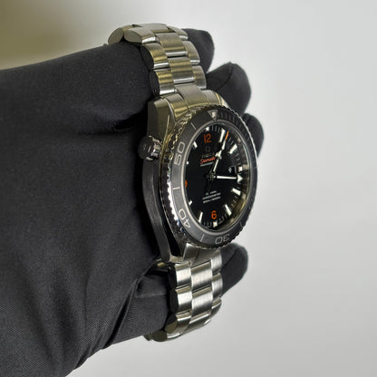 Omega Seamaster 45.5mm Black Dial Watch Ref# 232.30.46.21.01.003 - Happy Jewelers Fine Jewelry Lifetime Warranty