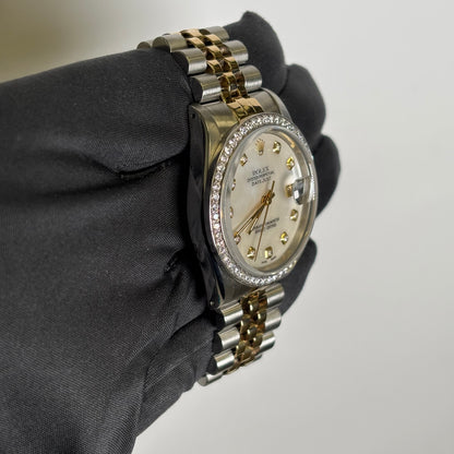 Rolex Datejust 36mm MOP Dial Watch Ref# 16233 - Happy Jewelers Fine Jewelry Lifetime Warranty