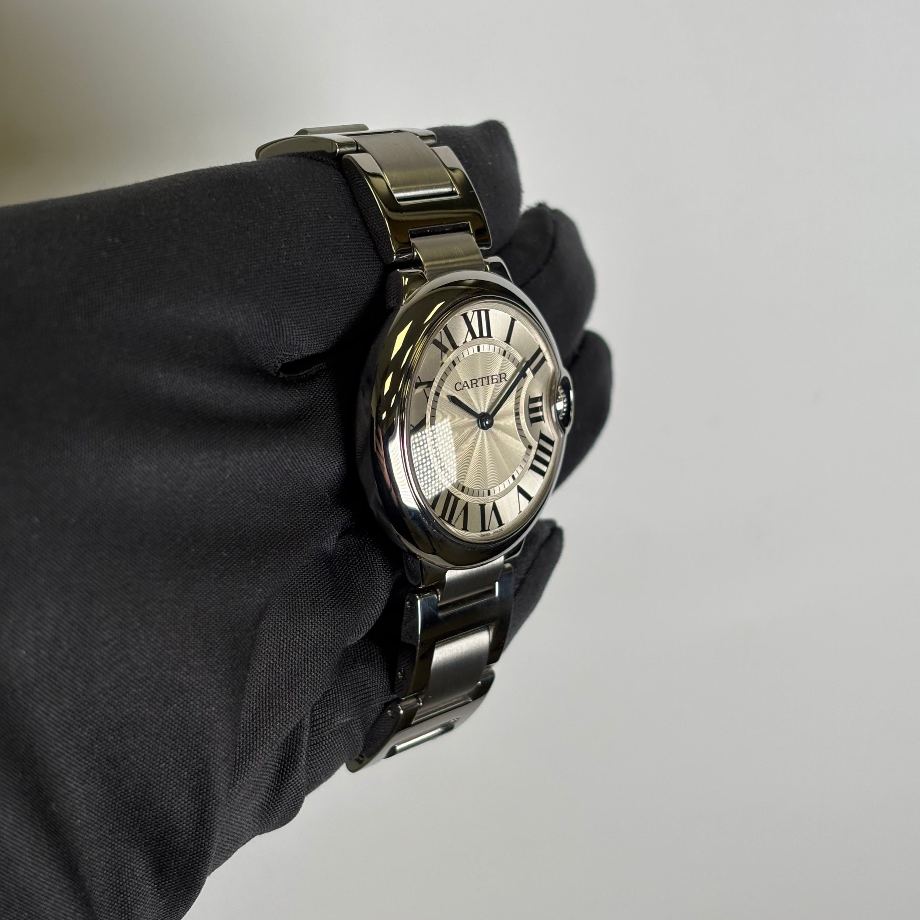 Cartier Ballon Bleu 36mm White Dial Watch Ref# W69011Z4 - Happy Jewelers Fine Jewelry Lifetime Warranty