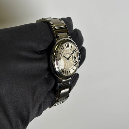 Cartier Ballon Bleu 36mm White Dial Watch Ref# W69011Z4 - Happy Jewelers Fine Jewelry Lifetime Warranty