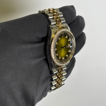 Rolex Datejust 36mm Green Dial Watch Ref# 16233 - Happy Jewelers Fine Jewelry Lifetime Warranty