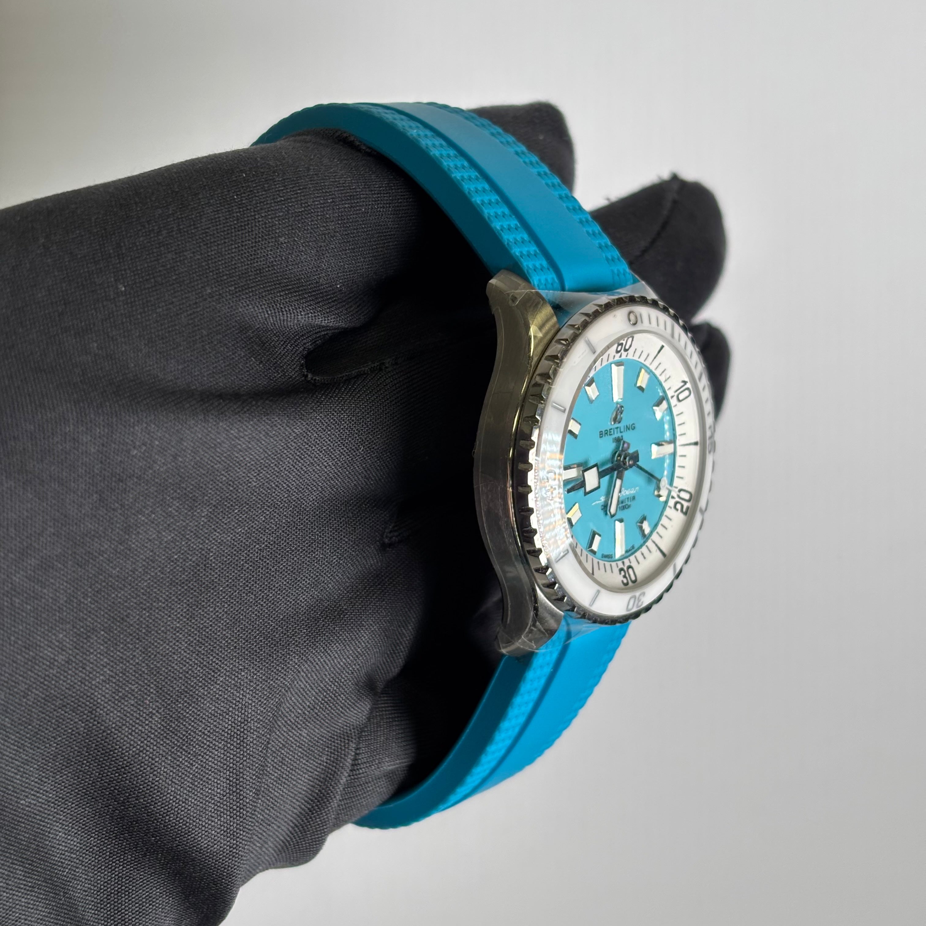 Breitling Superocean 36mm Blue Dial Watch Ref# A17377 – Happy Jewelers