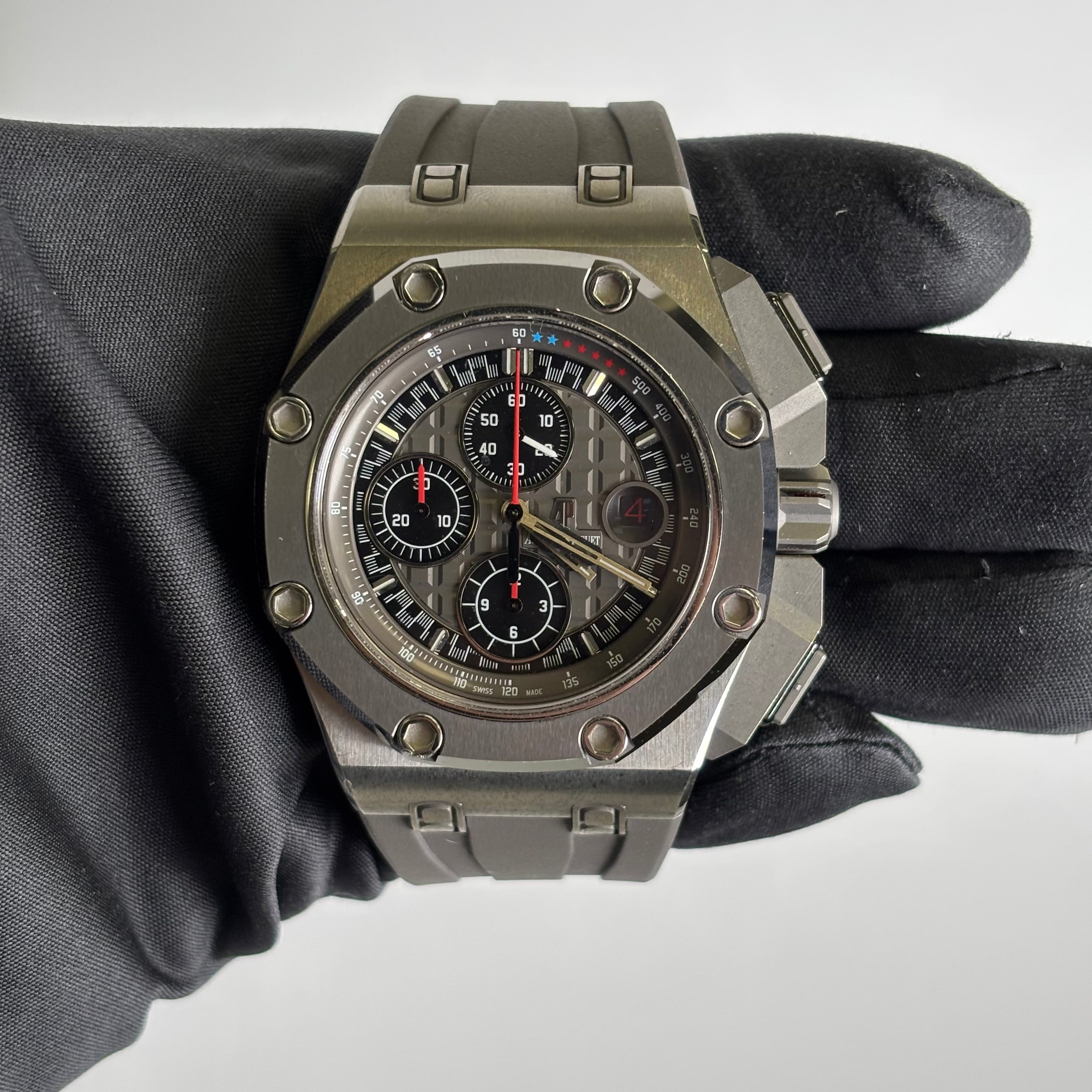 Audemars Piguet Royal Oak 44mm Grey Dial Watch Ref# 26568IM.OO.A004CA.01 - Happy Jewelers Fine Jewelry Lifetime Warranty