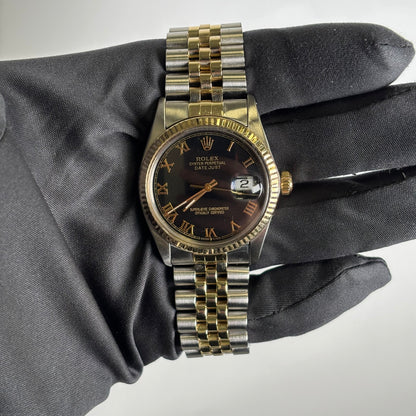 Rolex Datejust 36mm Black Dial Watch Ref# 16013 - Happy Jewelers Fine Jewelry Lifetime Warranty