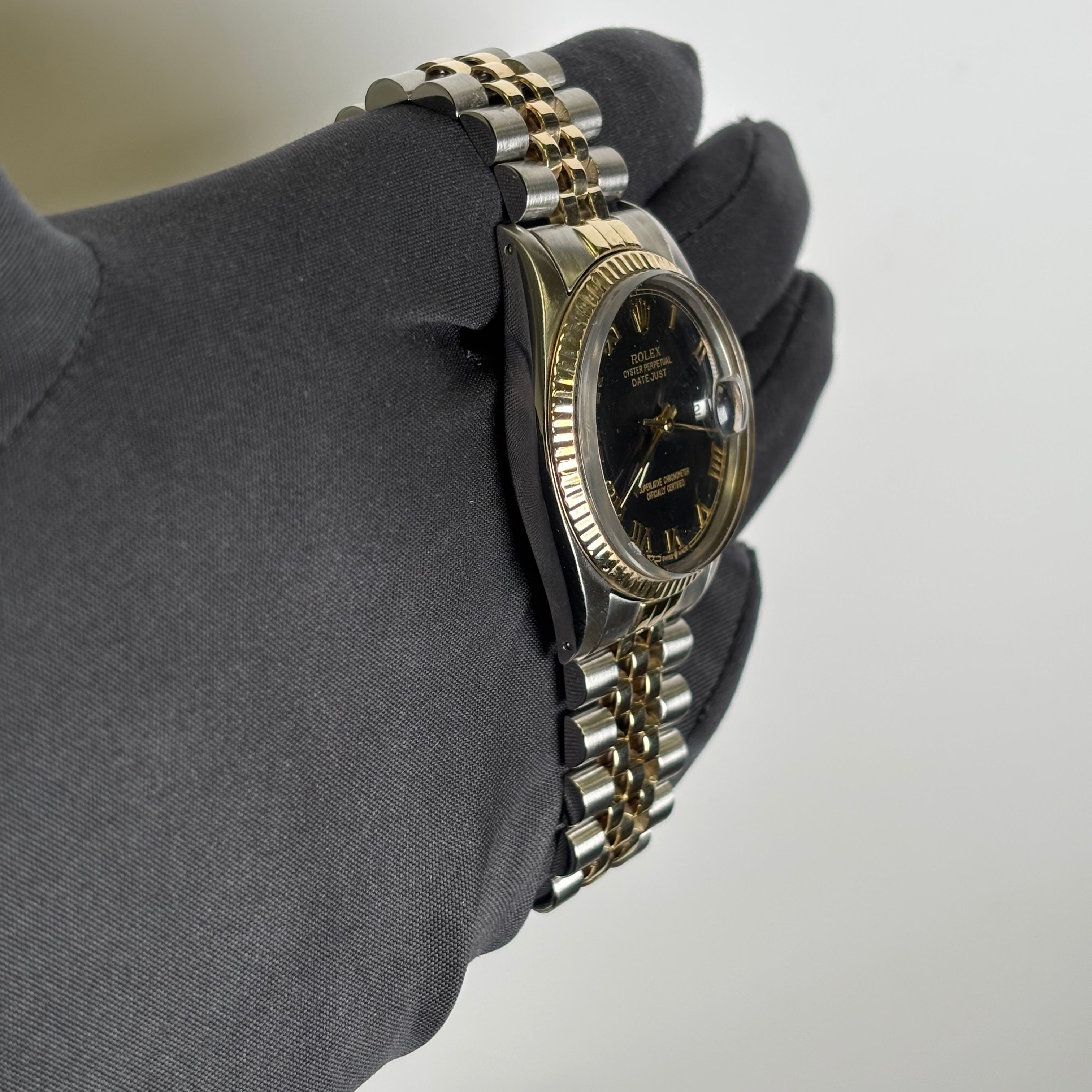 Rolex Datejust 36mm Black Dial Watch Ref# 16013 - Happy Jewelers Fine Jewelry Lifetime Warranty