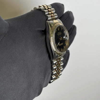 Rolex Datejust 36mm Black Dial Watch Ref# 16013 - Happy Jewelers Fine Jewelry Lifetime Warranty