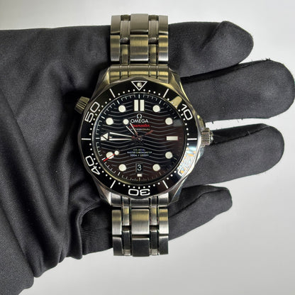 Omega Seamaster 42mm Black Dial Watch Ref# 210.30.42.20.01.001 - Happy Jewelers Fine Jewelry Lifetime Warranty