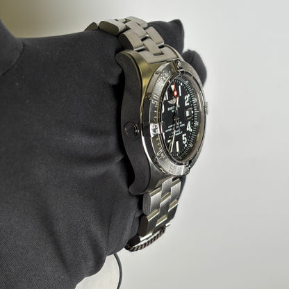 Breitling Avenger 44mm Black Dial Watch Ref# A17330 - Happy Jewelers Fine Jewelry Lifetime Warranty