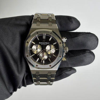 Audemars Piguet Royal Oak 41mm Black Dial Ref# 26331ST.OO.1220ST.02 - Happy Jewelers Fine Jewelry Lifetime Warranty