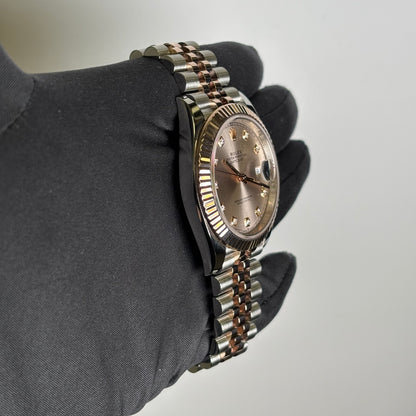 Rolex Datejust 41mm Pink Dial Watch Ref# 126331 - Happy Jewelers Fine Jewelry Lifetime Warranty