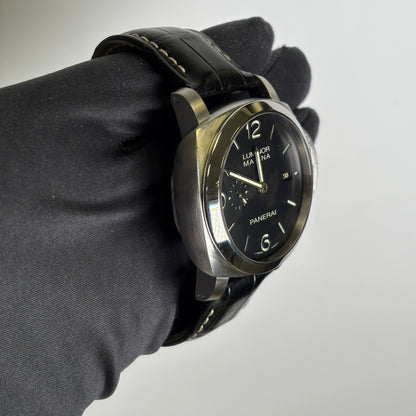Panerai Luminor 44mm Black Dial Watch Ref# PAM00312 - Happy Jewelers Fine Jewelry Lifetime Warranty