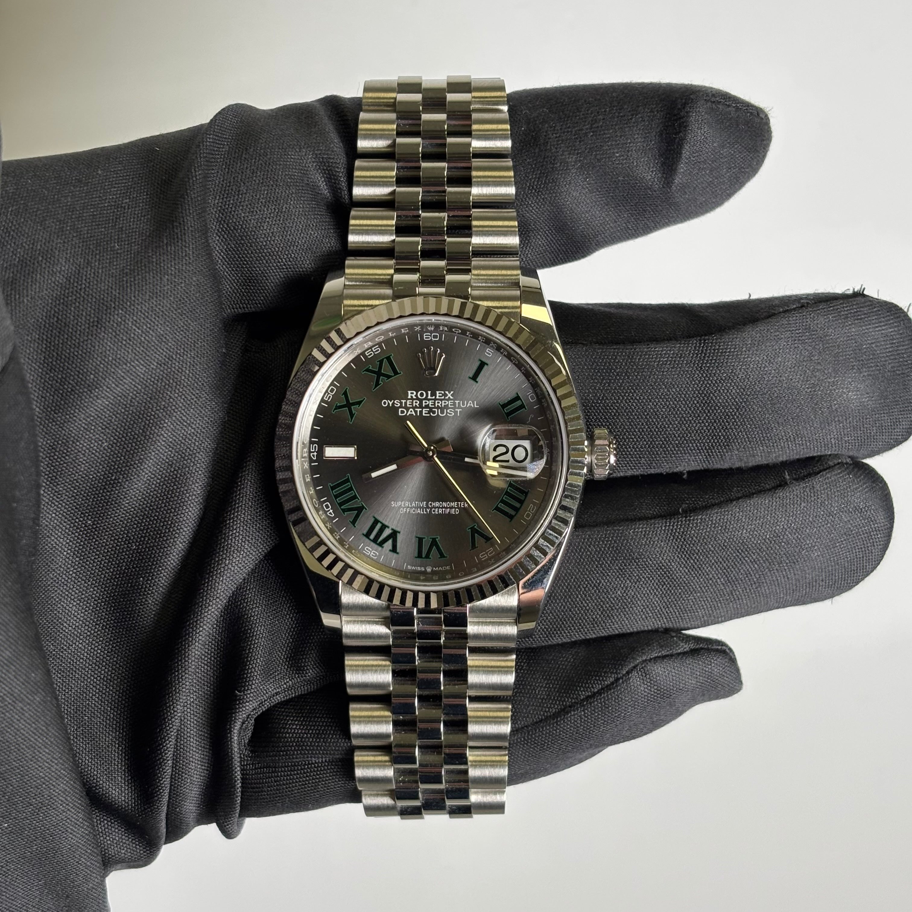 Rolex Datejust 36mm Wimbledon Dial Watch Ref# 126234 - Happy Jewelers Fine Jewelry Lifetime Warranty