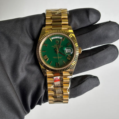 Rolex Day-Date 40mm Green Dial Watch Ref# 228238 - Happy Jewelers Fine Jewelry Lifetime Warranty
