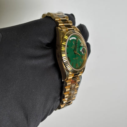 Rolex Day-Date 40mm Green Dial Watch Ref# 228238 - Happy Jewelers Fine Jewelry Lifetime Warranty
