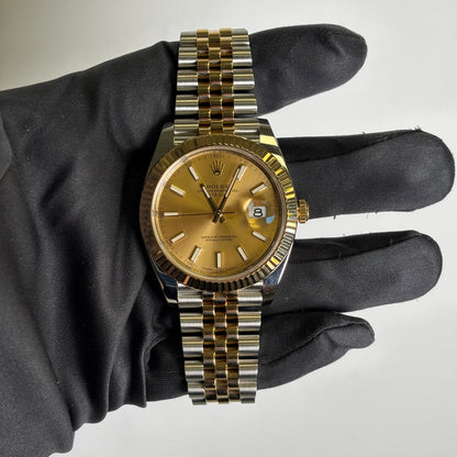 Rolex Datejust 41mm Champagne Dial Watch Ref# 126333 - Happy Jewelers Fine Jewelry Lifetime Warranty