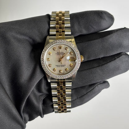 Rolex Datejust 31mm MOP Dial Watch Ref# 68273 - Happy Jewelers Fine Jewelry Lifetime Warranty