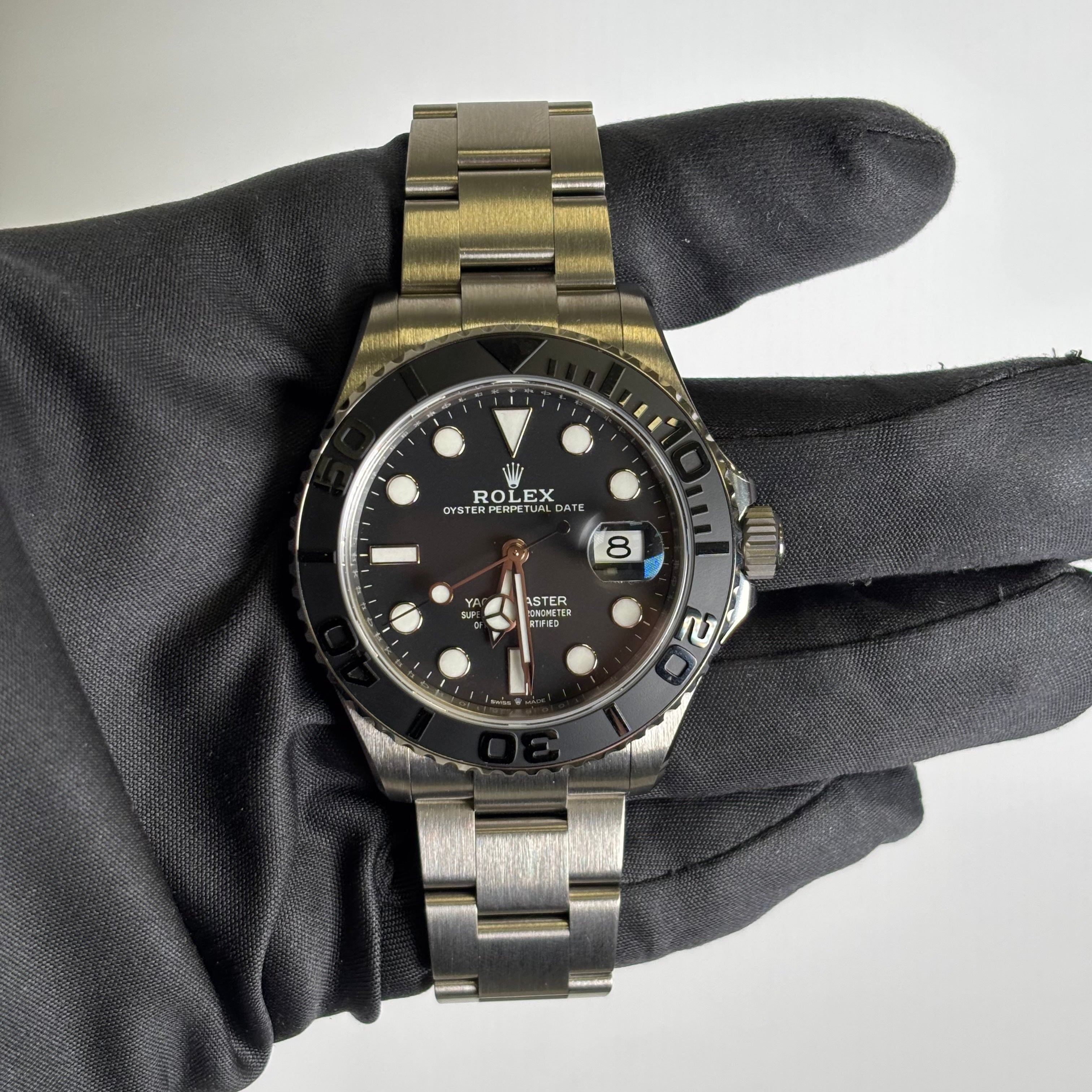 Rolex Yacht-Master 42mm Black Dial Watch Ref# 226627 - Happy Jewelers Fine Jewelry Lifetime Warranty
