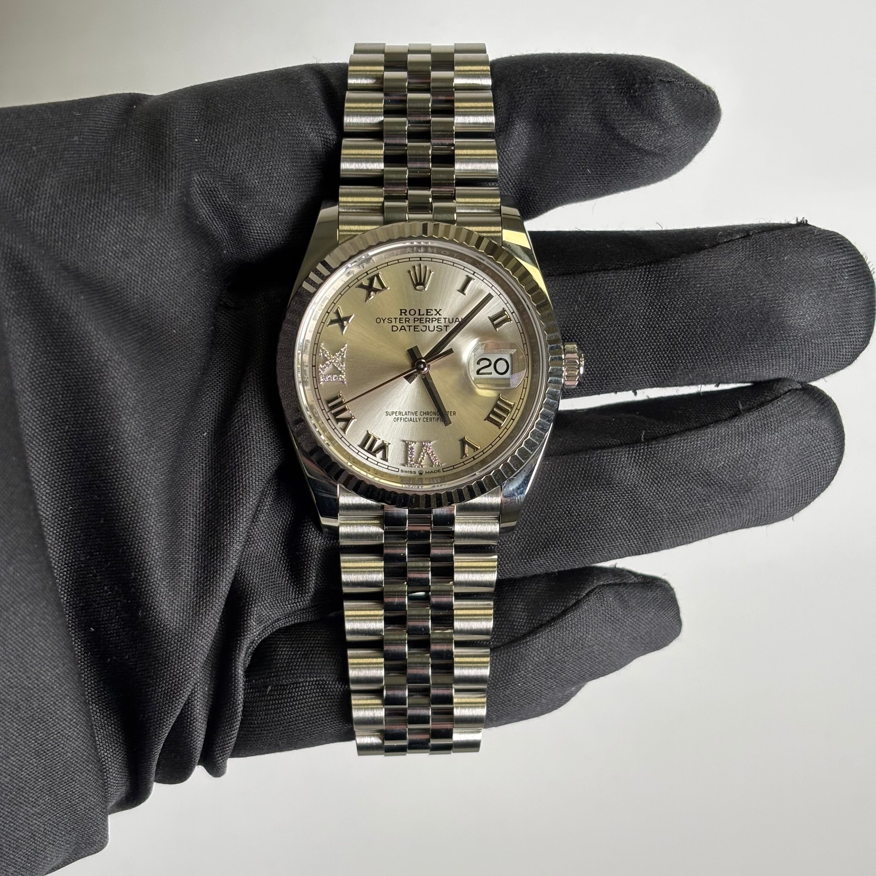 Rolex Datejust 36mm Silver Dial Watch Ref# 126234 - Happy Jewelers Fine Jewelry Lifetime Warranty