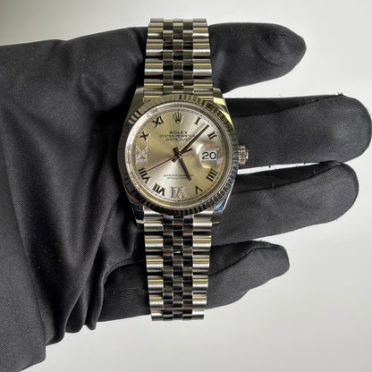 Rolex Datejust 36mm Silver Dial Watch Ref# 126234 - Happy Jewelers Fine Jewelry Lifetime Warranty