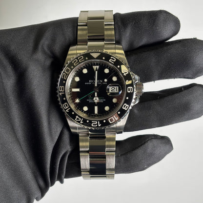Rolex GMT-Master II 40mm Black Dial Watch Ref# 116710LN - Happy Jewelers Fine Jewelry Lifetime Warranty
