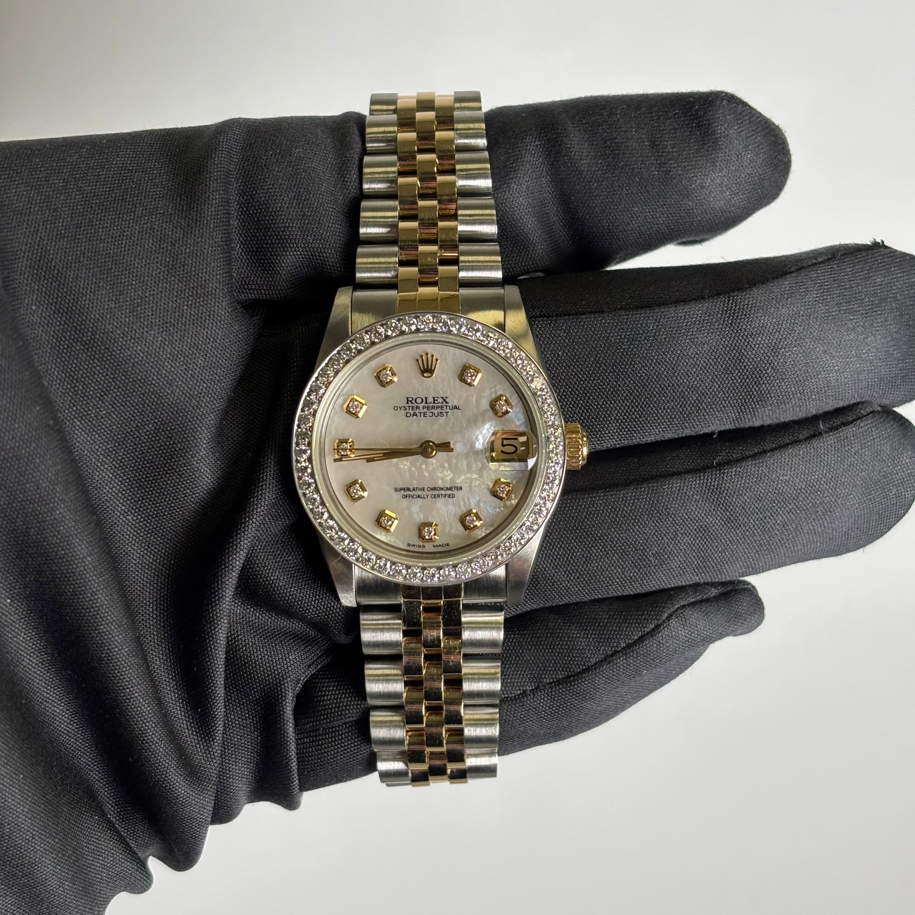 Rolex Datejust 31mm MOP Dial Watch Ref# 68273 - Happy Jewelers Fine Jewelry Lifetime Warranty