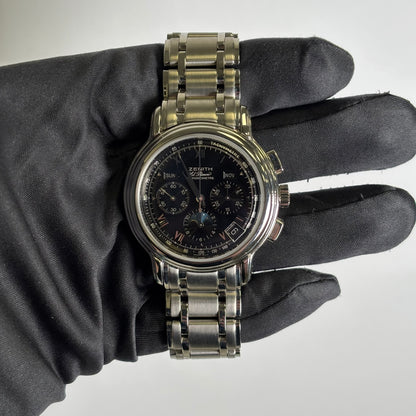 Zenith Chronomaster 40mm Black Dial Watch Ref# 02.0240.410/21 - Happy Jewelers Fine Jewelry Lifetime Warranty