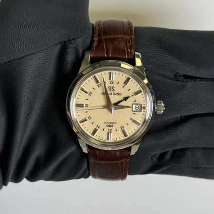 Grand Seiko Elegance 39.5mm Cream Dial Watch Ref# SBGM221 - Happy Jewelers Fine Jewelry Lifetime Warranty