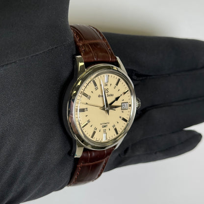 Grand Seiko Elegance 39.5mm Cream Dial Watch Ref# SBGM221 - Happy Jewelers Fine Jewelry Lifetime Warranty