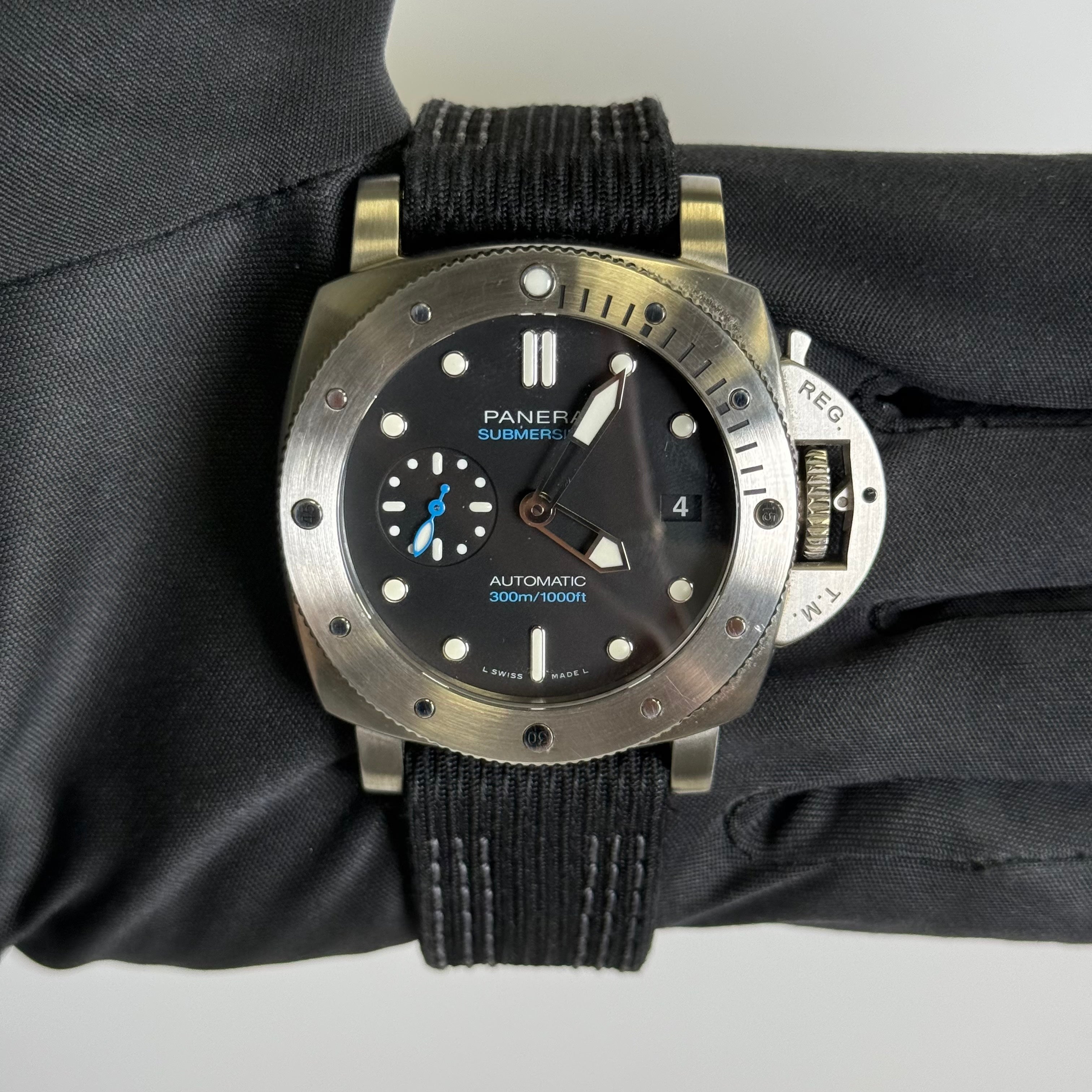 Panerai Luminor 42mm Black Dial Watch Ref# PAM00973 - Happy Jewelers Fine Jewelry Lifetime Warranty