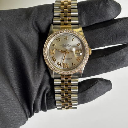 Rolex Datejust 36mm Silver Dial Watch Ref# 16233 - Happy Jewelers Fine Jewelry Lifetime Warranty