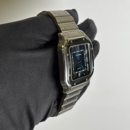 Cartier Santos 40mm Blue Dial Watch Ref# WSSA0018 - Happy Jewelers Fine Jewelry Lifetime Warranty