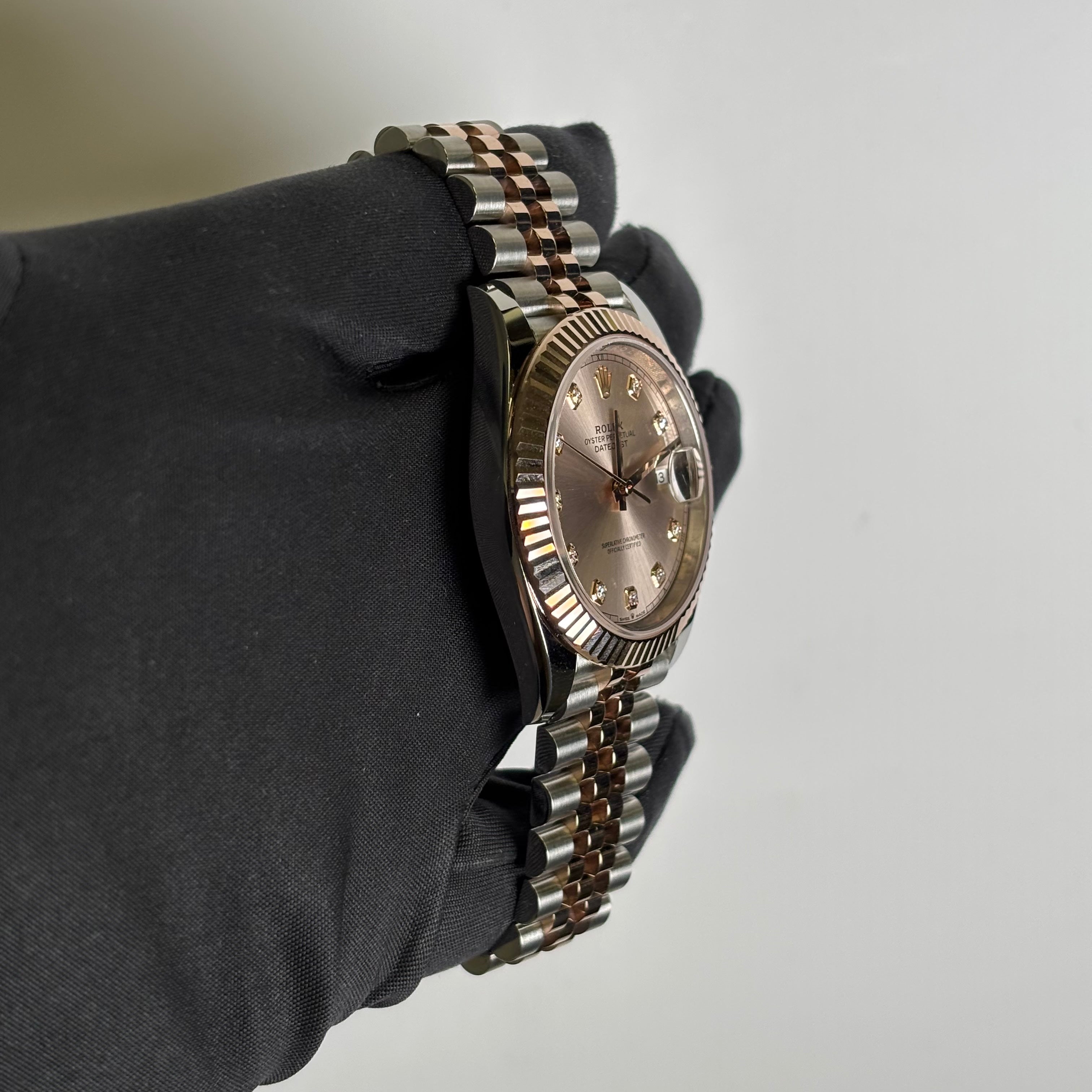 Rolex Datejust 41mm Pink Dial Watch Ref# 126331 - Happy Jewelers Fine Jewelry Lifetime Warranty