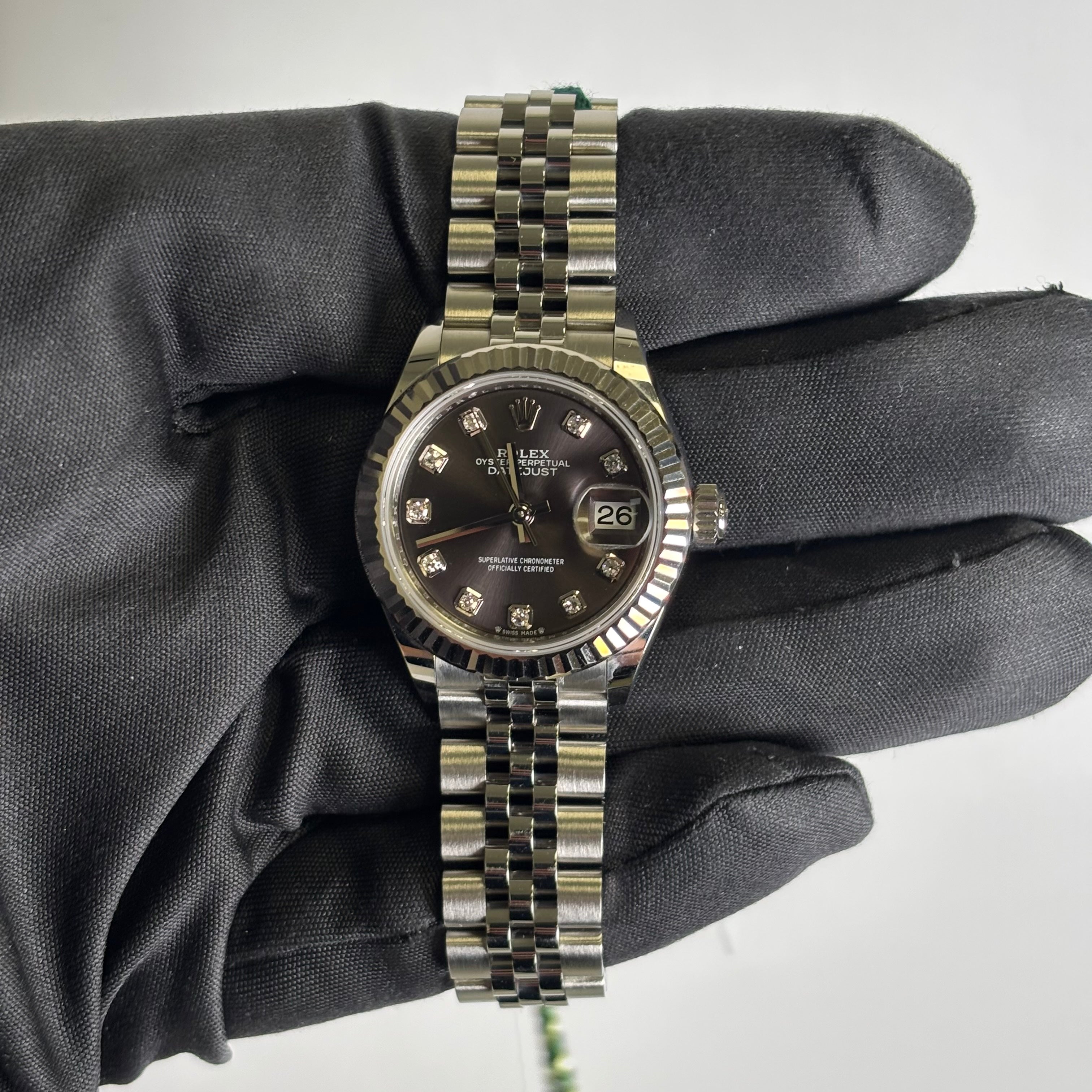 Rolex Datejust 28mm Grey Dial Watch Ref# 279174 - Happy Jewelers Fine Jewelry Lifetime Warranty